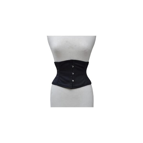 Black cotton corset short waist trainer summer corset mini waists-trainer.com