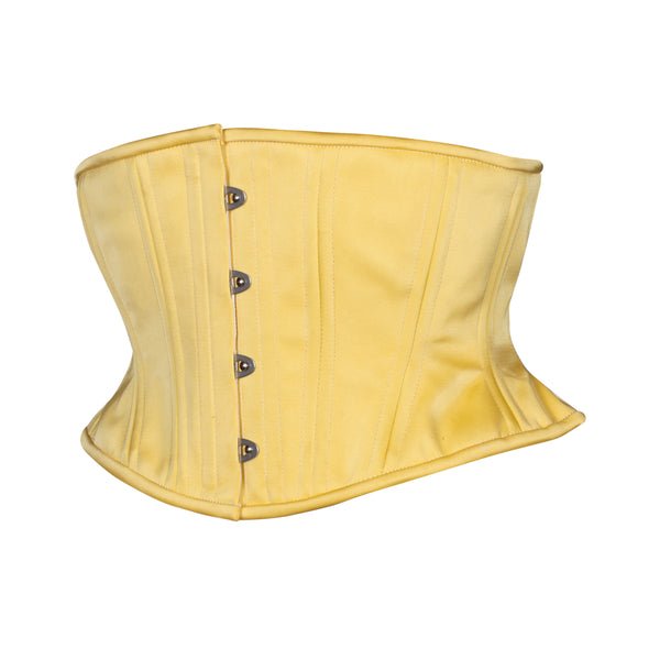 Lemon satin corset waspie hourglass waist trainer waists-trainer.com
