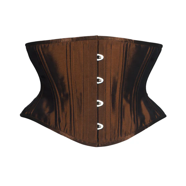 Rusted Brown Hourglass Short Corset
