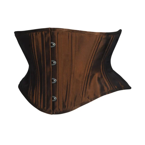 Rusted Brown Hourglass Short Corset