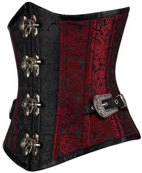 Gothic Brocade Waist Training Underbust Corset