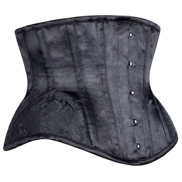 Black Underbust Waist Cincher Short Corset