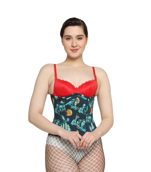 killerman Printed Waist Reducing Underbust Corset