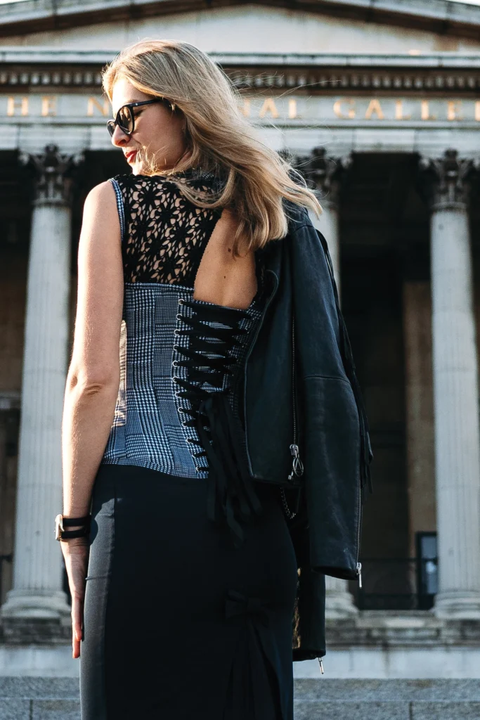 overbust corset with sleeves