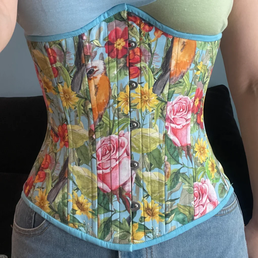 Floral Print Slim Regular Corset