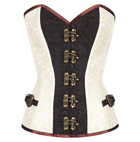 Steampunk Steel Boned Overbust Corset