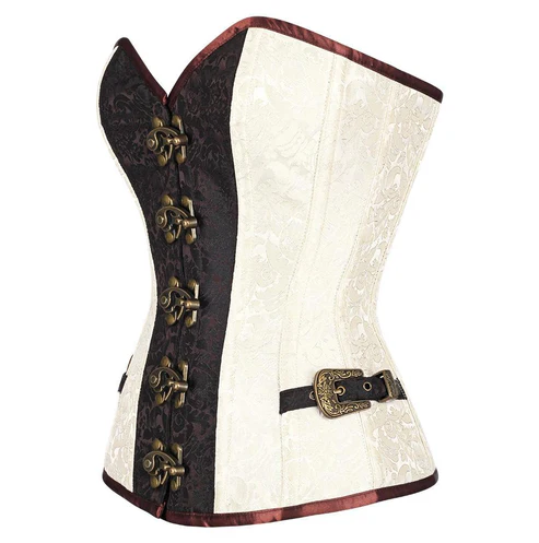 Steampunk Steel Boned Overbust Corset