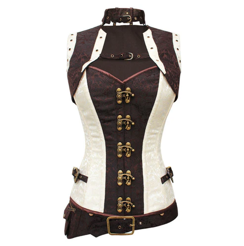 Longlined Steampunk Overbust Corset