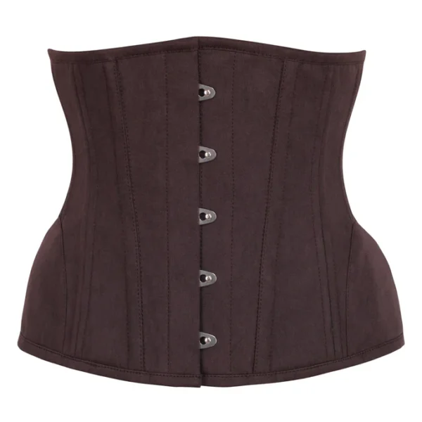 Brown Cotton Waist Trainer Underbust Corset