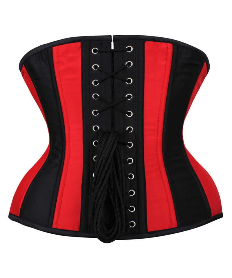 Curvy Red and Black Waist Training Corset