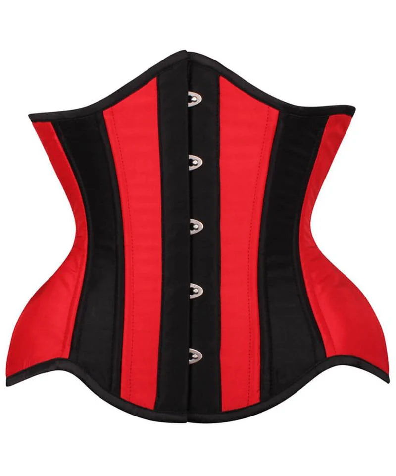 Curvy Red and Black Waist Training Corset