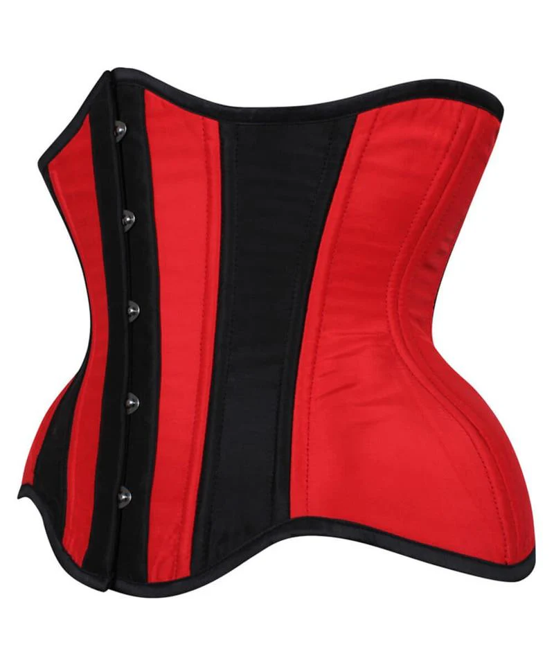 Curvy Red and Black Waist Training Corset