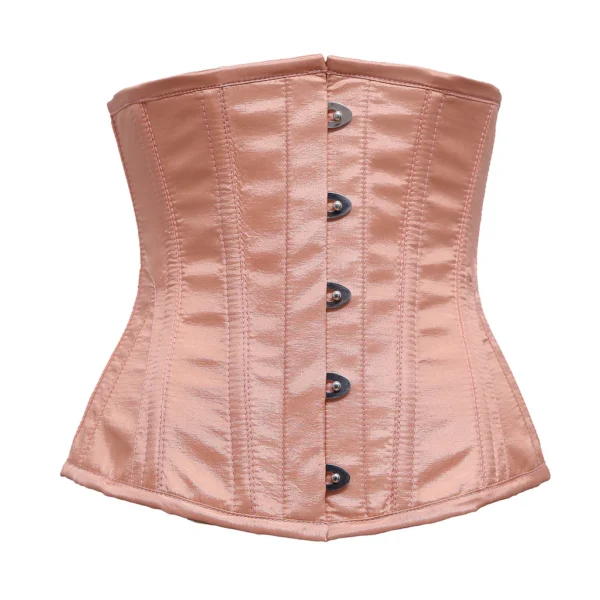 Latham Peach Taffeta Underbust Corset