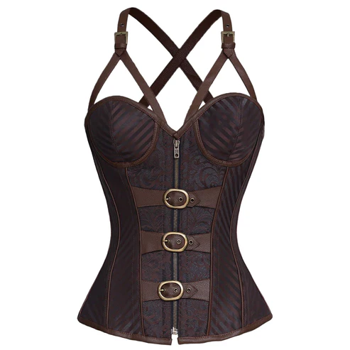 Steampunk Authentic Steel Boned Overbust Corset