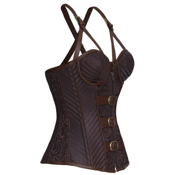 Steampunk Authentic Steel Boned Overbust Corset