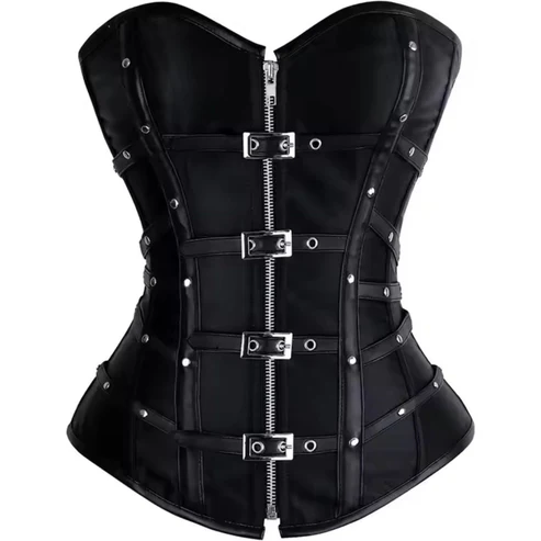 Black Gothic Reporter Overbust Corset