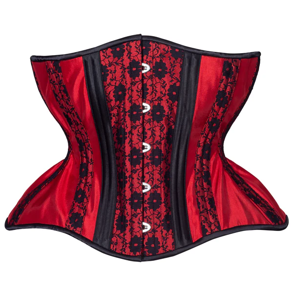 Sangria Lace Cupped Corset Gemini Silhouette