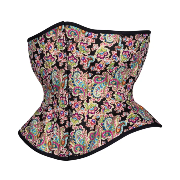 Rainbow Fractals Printed Novice Corset Hourglass