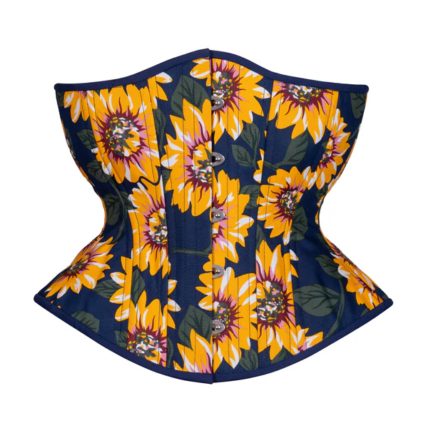 Sunflowers Printed Novice Corset Hourglass Silhouette Regular