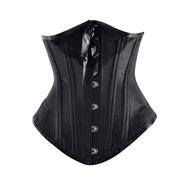 Black Laced Longline Waist Training Corset