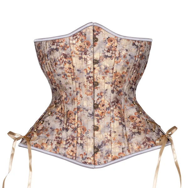 Floral Shimmer in Sepia Corset Hourglass