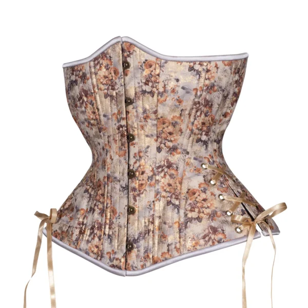 Floral Shimmer in Sepia Corset Hourglass