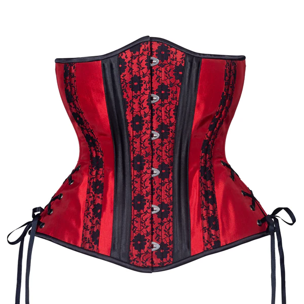 Sangria Lace Corset Hourglass Silhouette Long