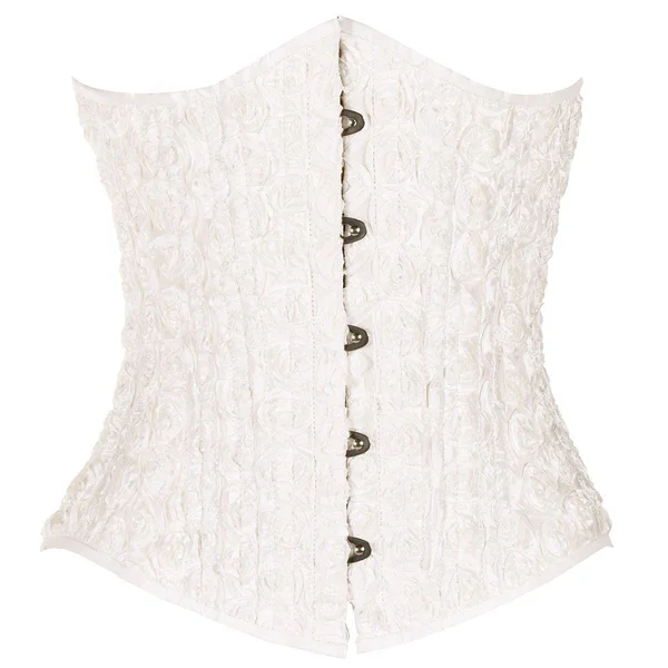 White Rose Taffeta Corset Slim Regular