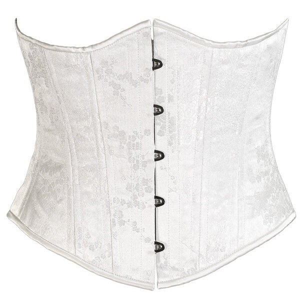 White Cherry Blossom Corset Slim Silhouette