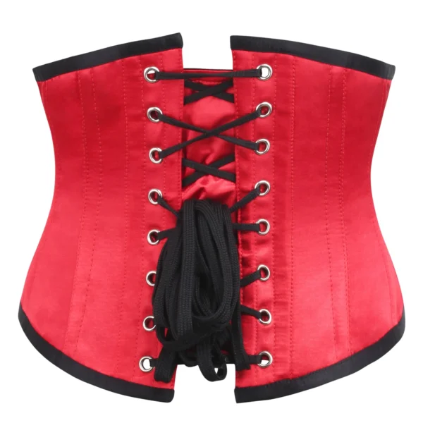 Red Satin Underbust Waspie Corset