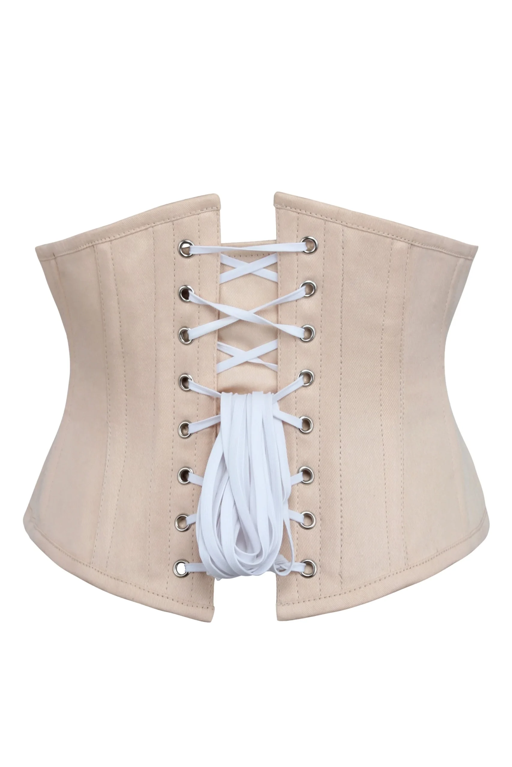 Beige Underbust Waspie Waist Cincher Corset Beige Underbust Waspie Waist Cincher Corset