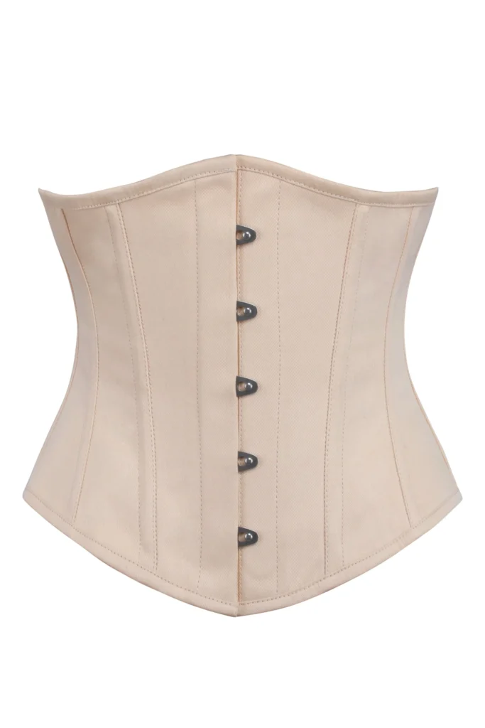 Beige Underbust Waist training Corset For Women