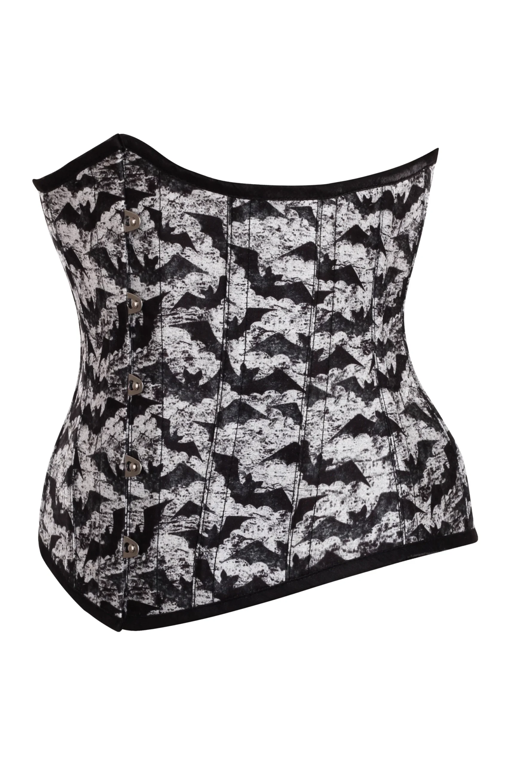 Gothic Bat Print Underbust Waist Trainer Corset Gothic Bat Print Underbust Waist Trainer Corset