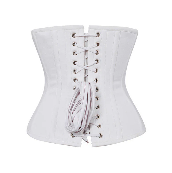White Waist Cincher Underbust Corset