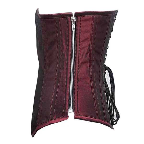 Burgundy Longline Underbust Waist Trainer Corset