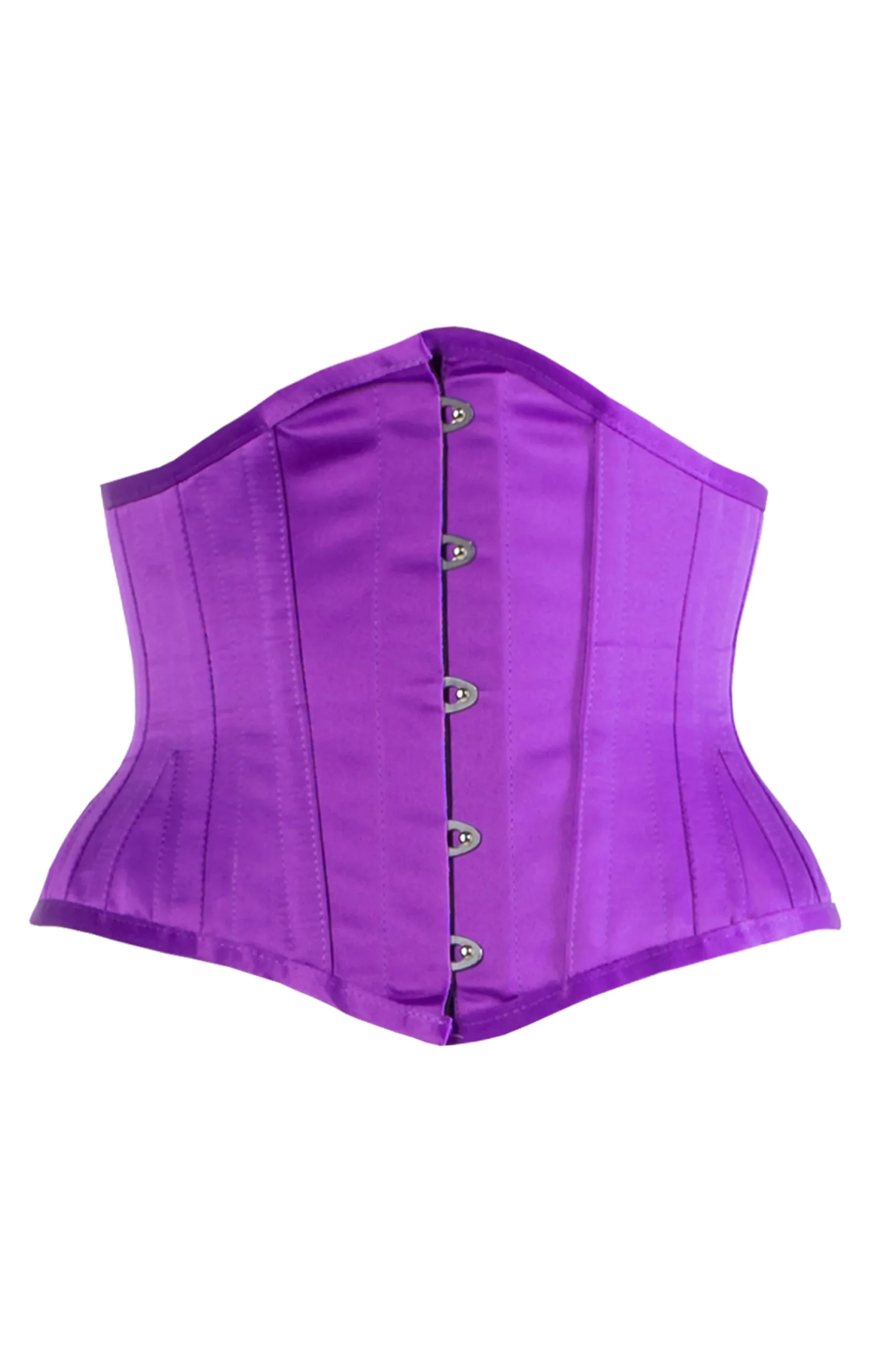 Purple Satin Waist Training Waspie Underbust Corset Purple Satin Waist Training Waspie Underbust Corset