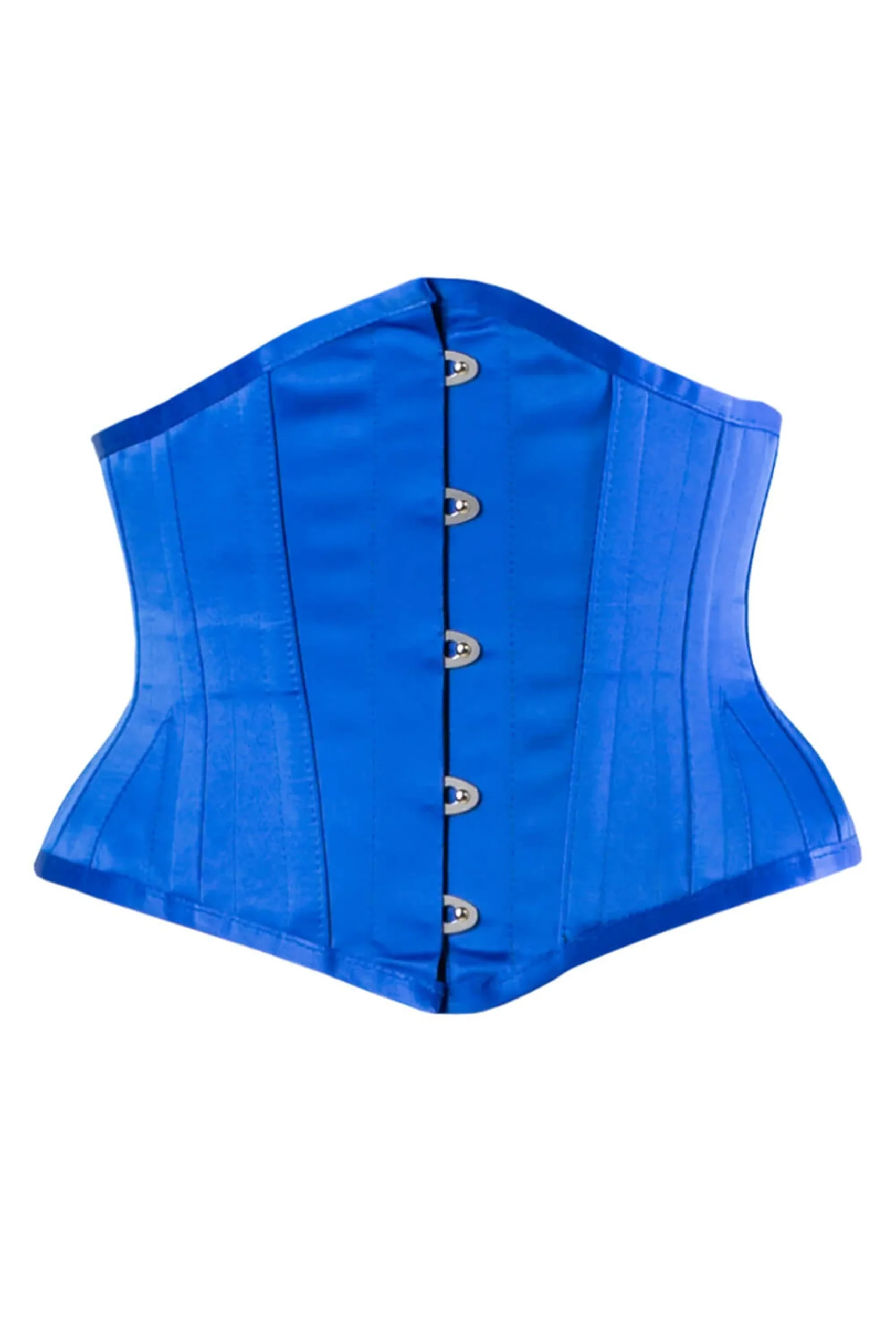 Blue Satin Waist Training Waspie Underbust Corset Blue Satin Waist Training Waspie Underbust Corset