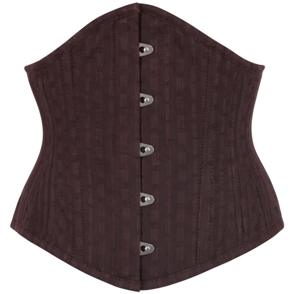 Expert Waist Training Brown Cotton Underbust Waspie Corset