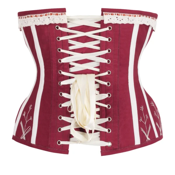 Historic Underbust Floral Print Corset with Flossing