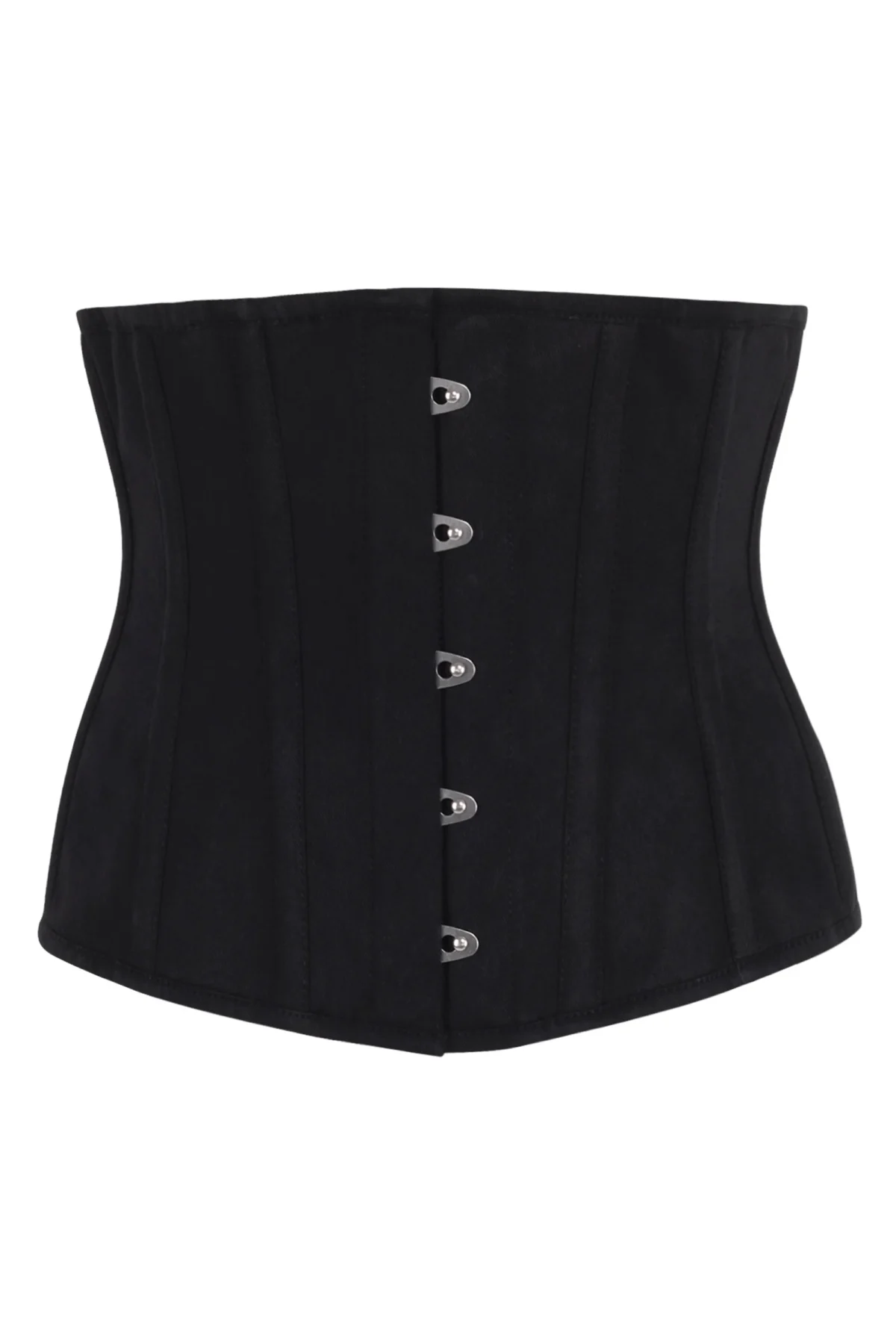 Single Layer Underbust Waist Trainer Corset in Black