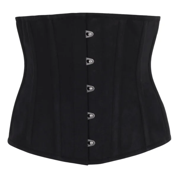 Single Layer Underbust Waist Trainer Corset in Black