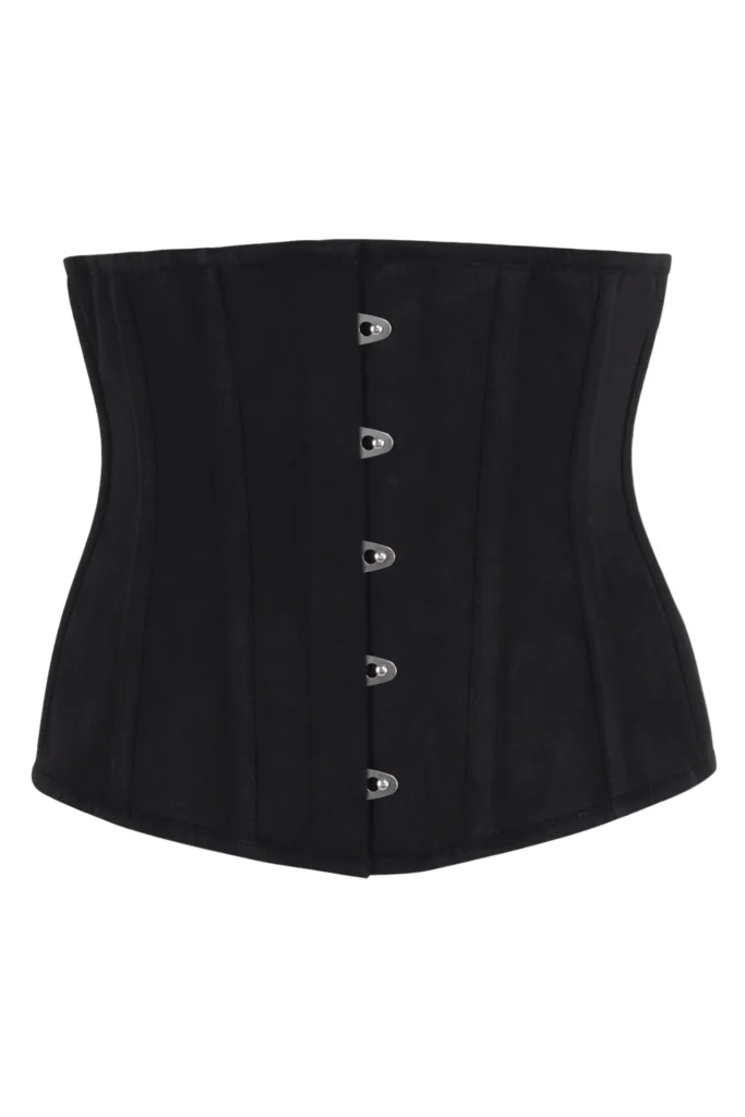 Single Layer Underbust Waist Trainer Corset in Black