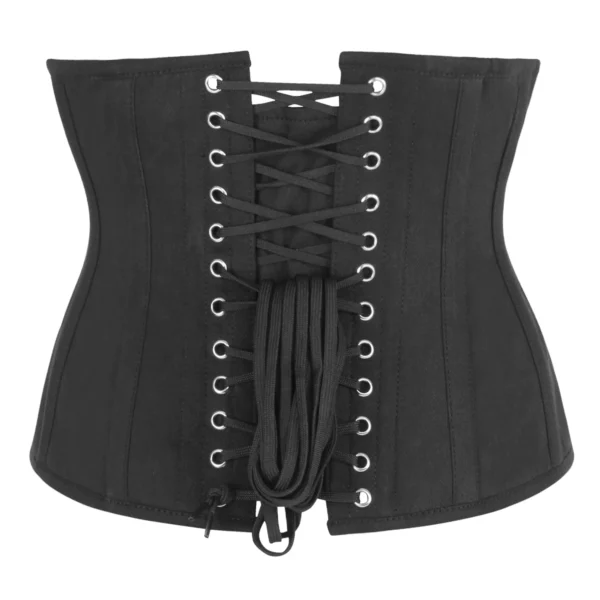 Single Layer Underbust Waist Trainer Corset in Black