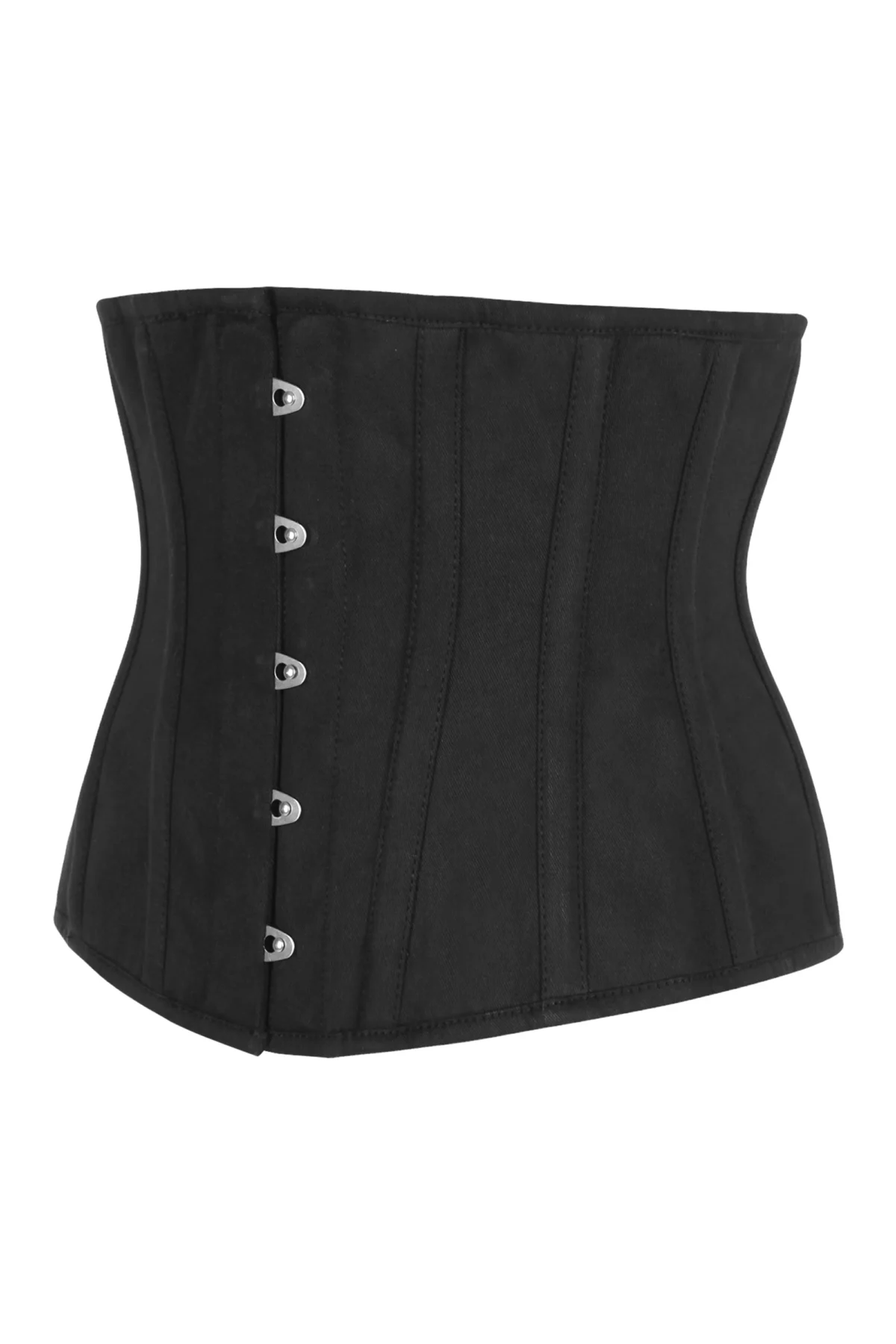 Single Layer Underbust Waist Trainer Corset in Black
