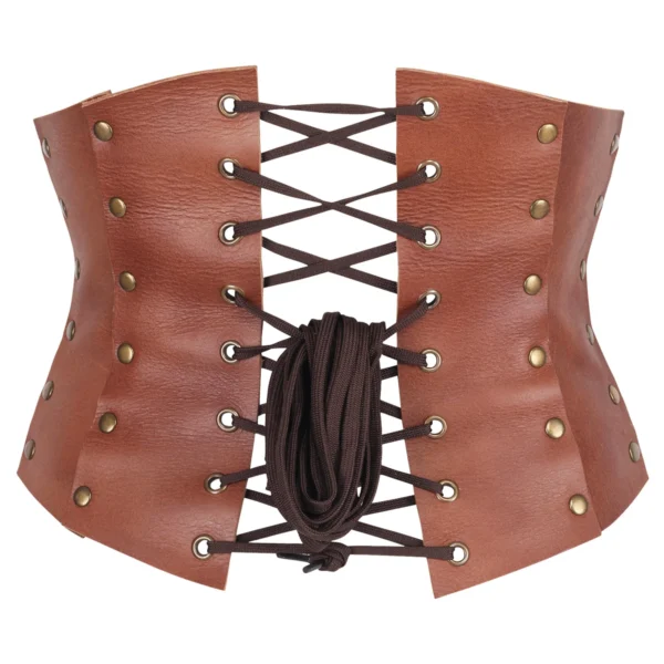 Handmade Leather Waspie Underbust Corset