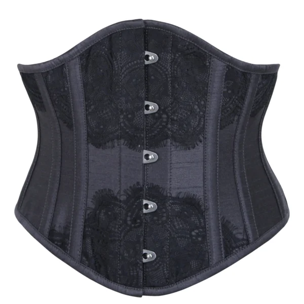 Black Waist Taming Underbust with Decorative Lace