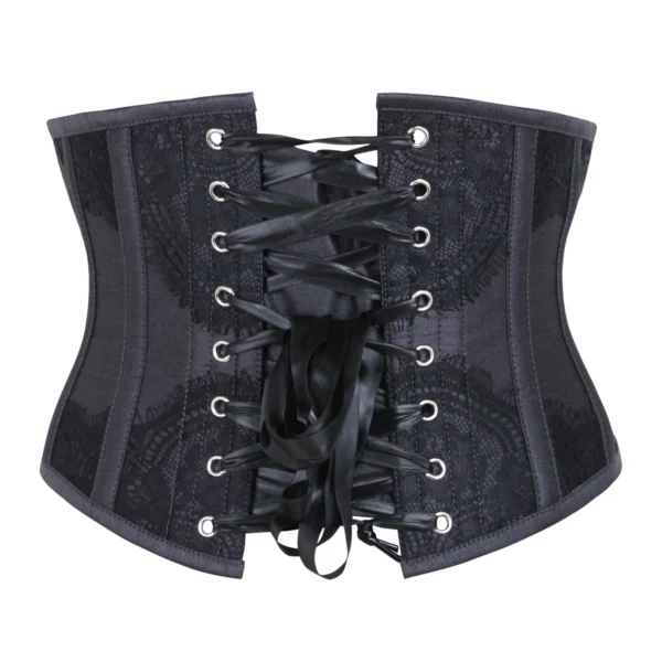 Black Waist Taming Underbust with Decorative Lace