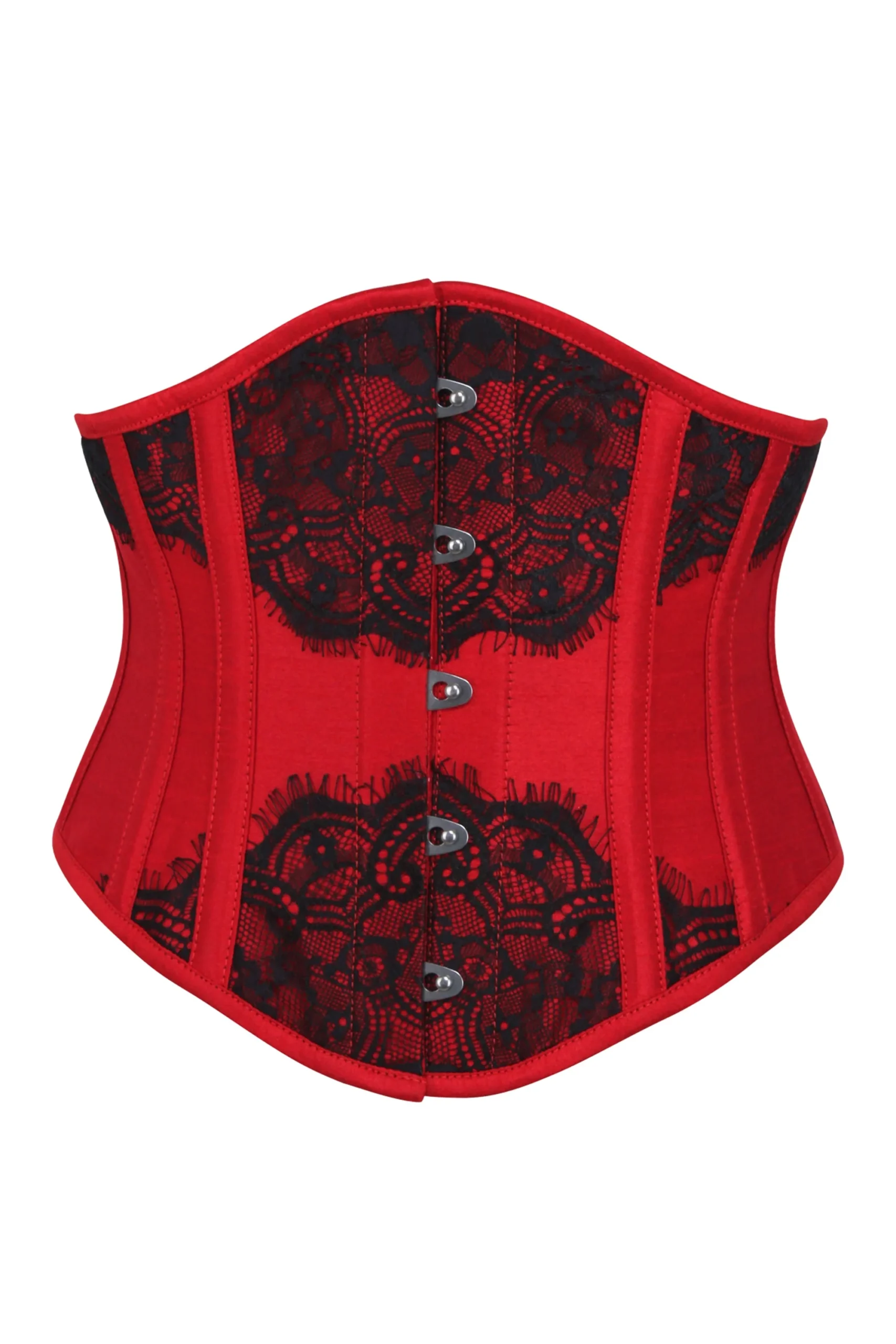 Red Waist Taming Underbust with Decorative Lace Red Waist Taming Underbust with Decorative Lace