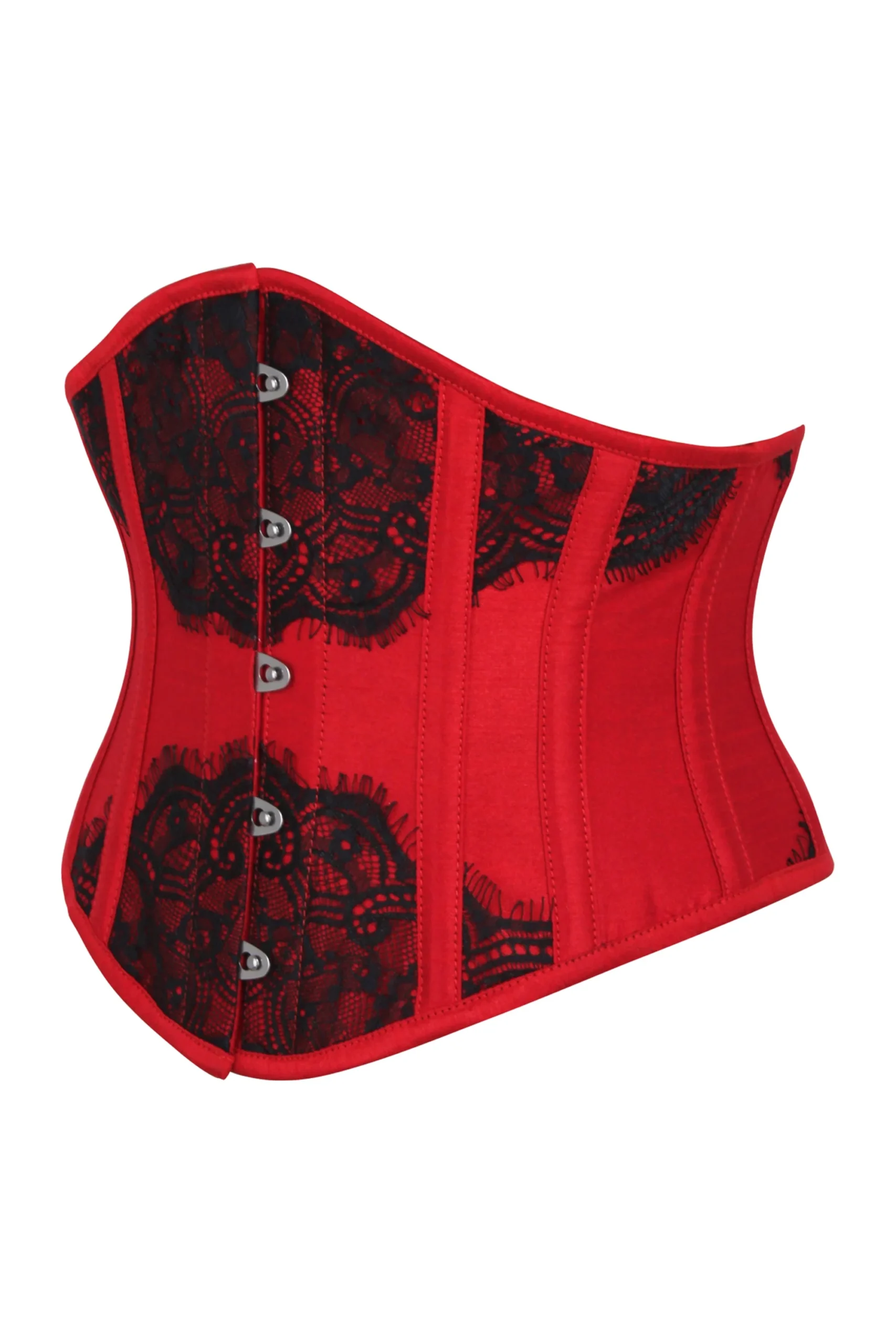 Red Waist Taming Underbust with Decorative Lace Red Waist Taming Underbust with Decorative Lace
