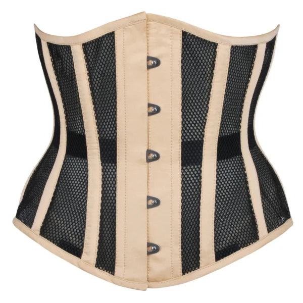 Beige Mesh Fronted Underbust Waist Trainer